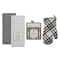 DII® Eat, Drink & Enjoy Kitchen Towels, Potholder & Mitt Set